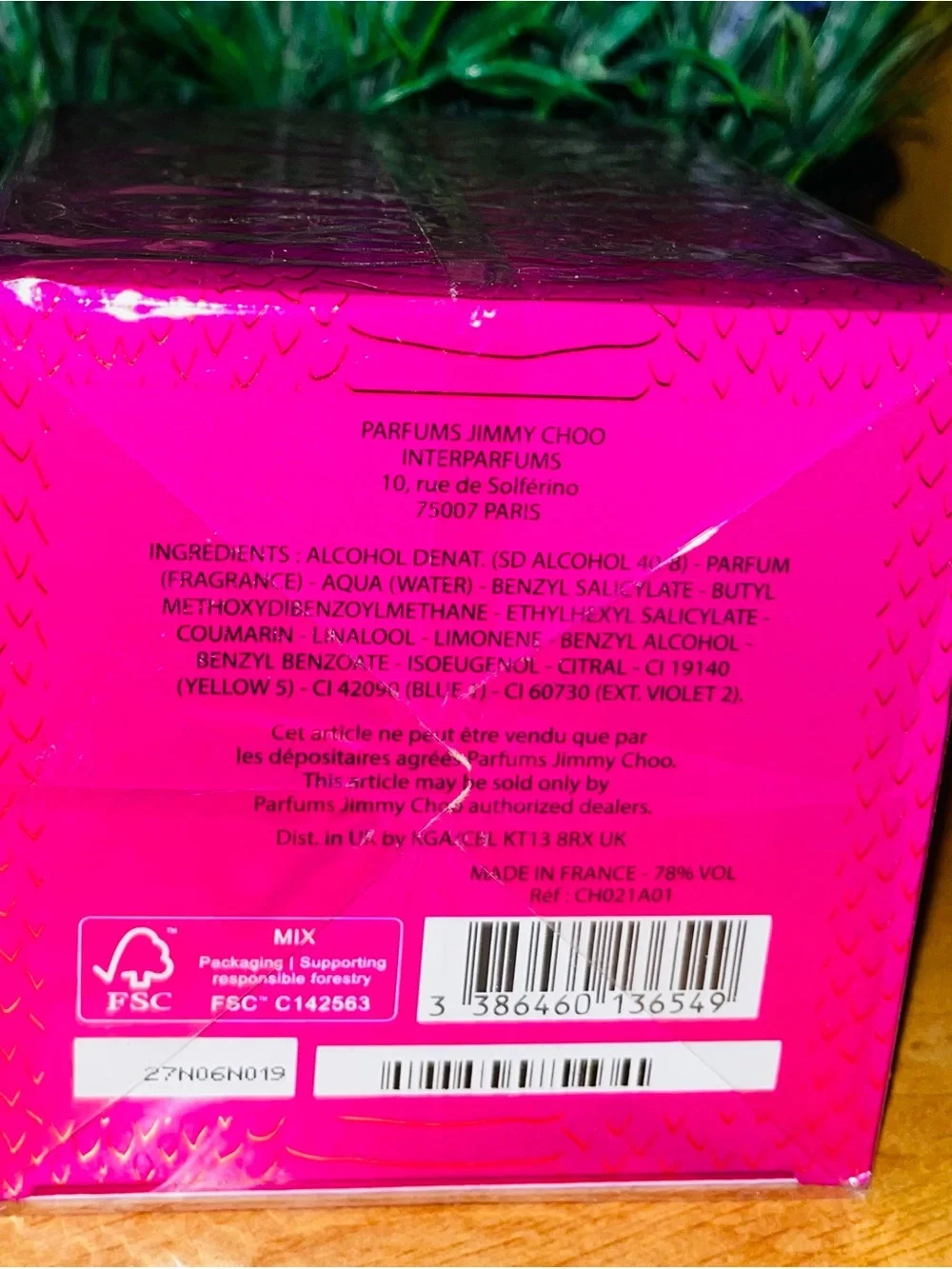 Moschino Hot Pink Teddy Bear Body Oil Bottle